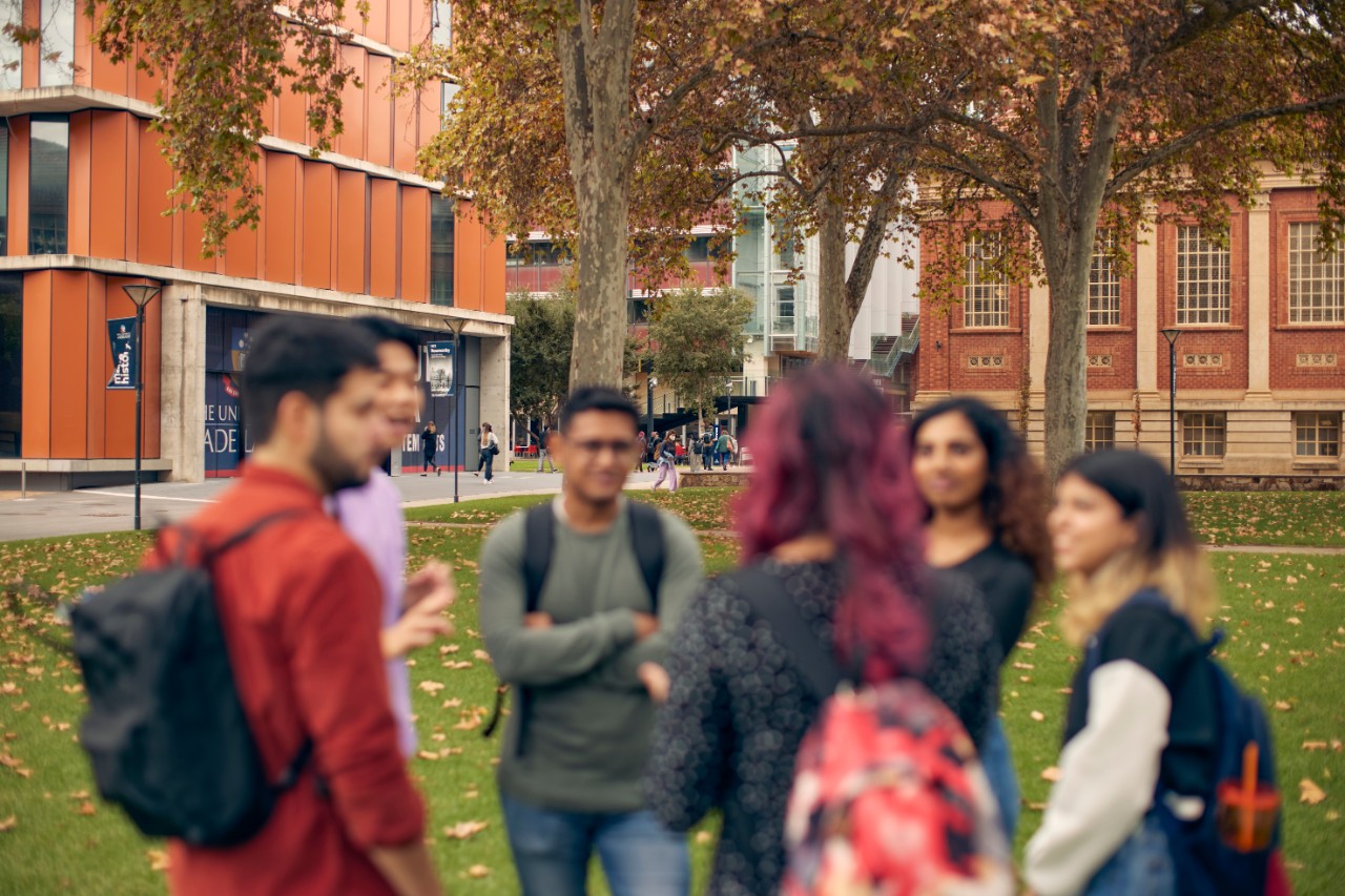 International students socialising