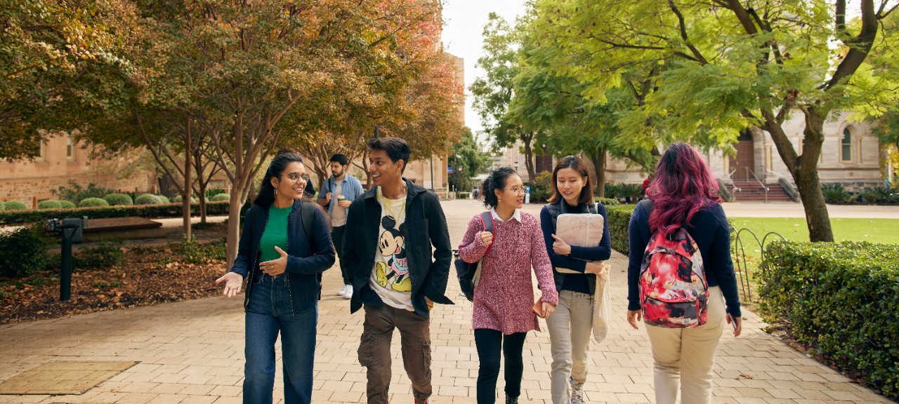 International students socialising