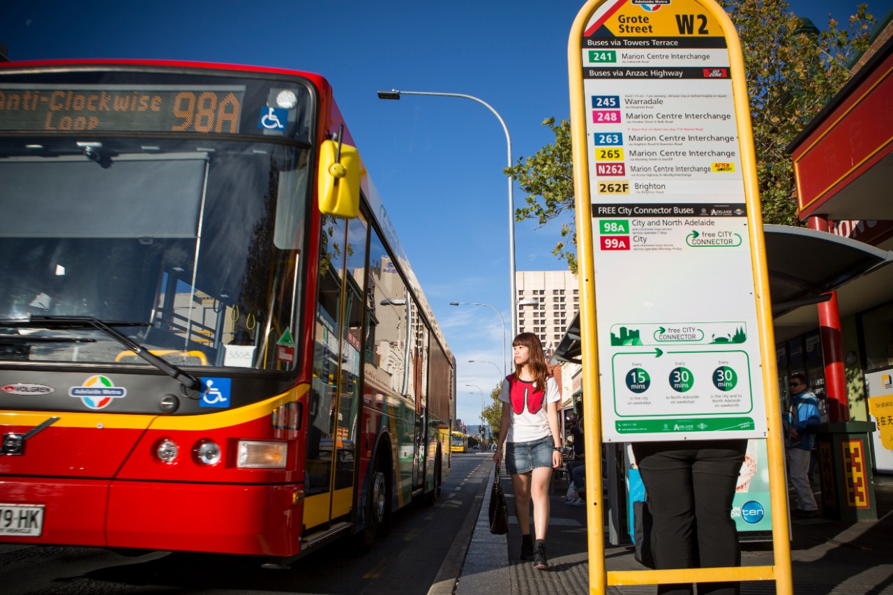 The Village accommodation, Catching free bus at Chinatown, Bus transport